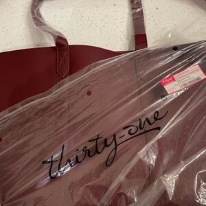 Signature tote in mulberry with commuter insert